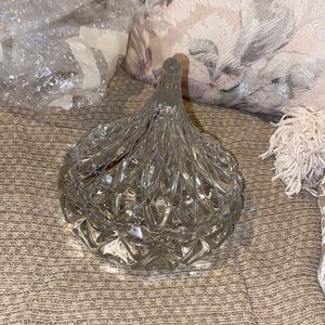 🍬 🤍 🍬 NWOT Vintage 1994 HFC Crystal Candy Dish